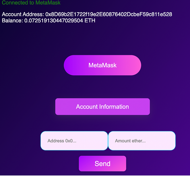 Web3.js field form to send ether transaction