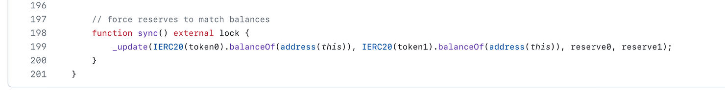 screenshot of sync function