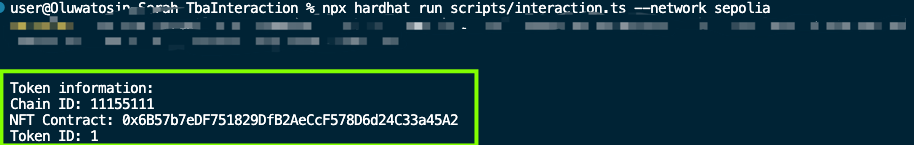 token tuple parsed