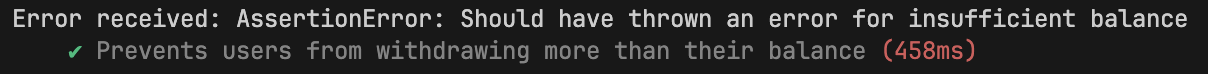 A screenshot showing users cannot withdraw more than their balance
