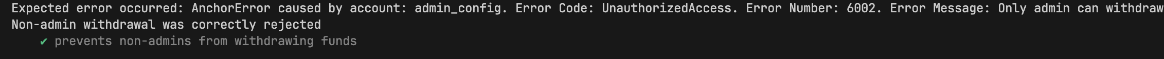 Screenshot showing that unauthorized access was prevented