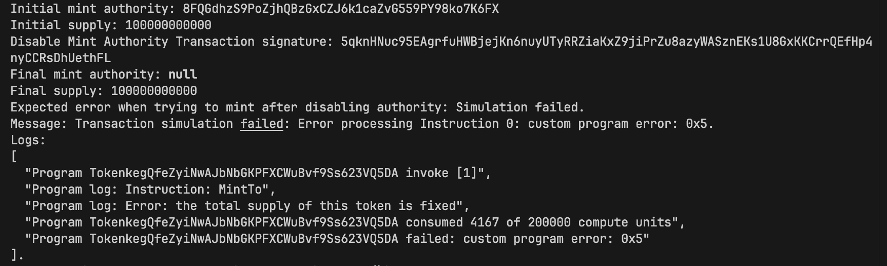 expected outcome of a successful programming exercise