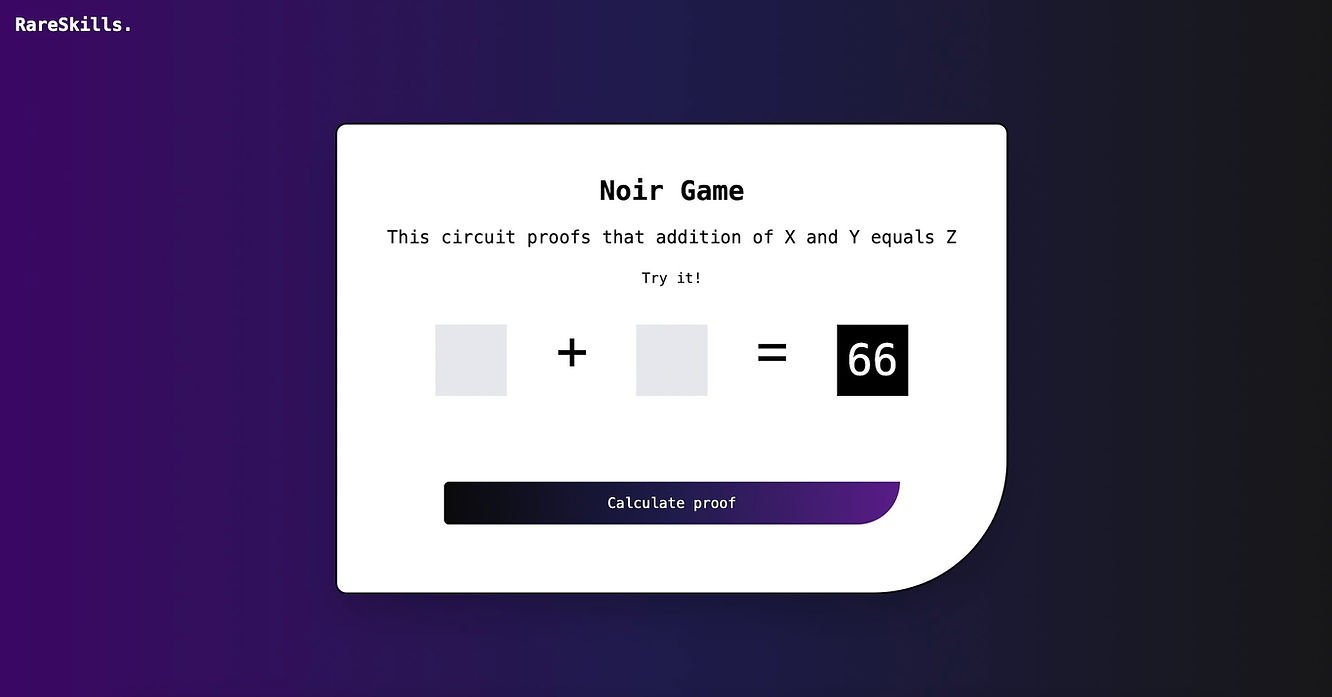ZK Dapp Game built with Noir and Next.js
